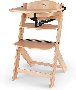 Kinderkraft ENOCK – La chaise haute en bois qui évolue avec votre enfant