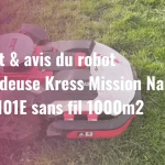 Test robot tondeuse Kress Mission Nano KR101E sans fil 1000m2